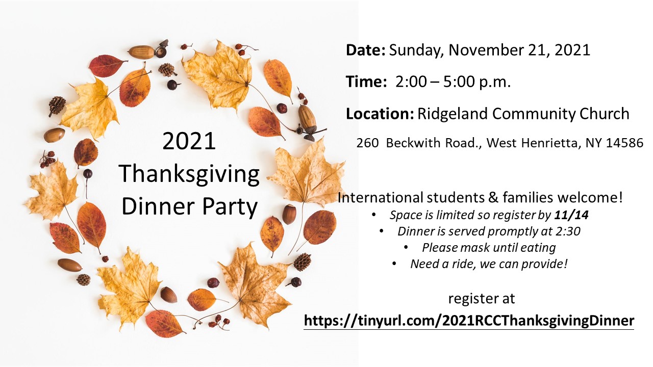 IFI Thanksgiving Dinner Party